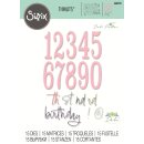 Sizzix Thinlits Die Set 15PK - Fabulous Birthday Numbers...