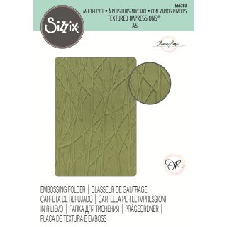 Sizzix Multi-Level Textured Impressions Embossing Folder - Forest Scene by Olivia Rose