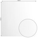 Kreativkarton glatt White smooth 097
