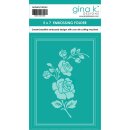 Gina K. Designs EMBOSSING FOLDER: Radiant Roses