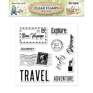 Kawaii Paper Goods Bon Voyage Stamp 10 Teile