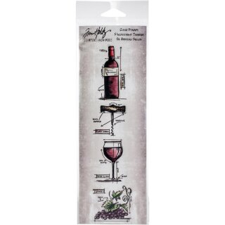 Tim Holtz Stamperanonymous Wine Stamps