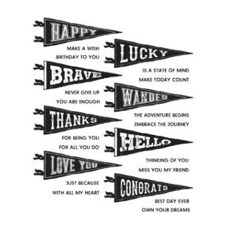 Tim Holtz Stampers Anonymous STAMP SET: PENNANTS