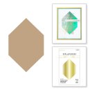 Spellbinders Hexi-Gem Glimmer Hot Foil Plate