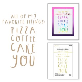 Spellbinders All of My Favorite Things Glimmer Hot Foil Plate
