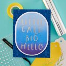 Spellbinders Little Card Big Hello Glimmer Hot Foil Plate