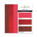 Altenew Glitter Cardstock Brilliant Red, 3 Farben a 4 Bogen