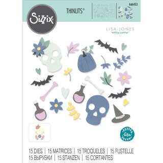 Sizzix Thinlits Die Set 15PK Spooky Icons by Lisa Jones