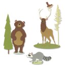 Sizzix Thinlits Die Set 8PK Forest Animals #2 by Josh Griffiths