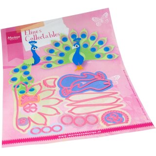 Stanzschablonen Pfau, 113x96mm