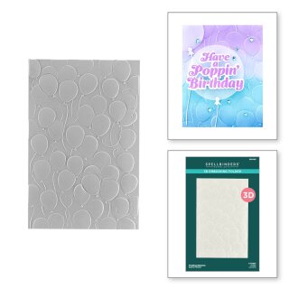 Spellbinders Floating Balloons 3D Embossing Folder