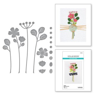 Spellbinders Sealed Blooming Stems Etched Dies