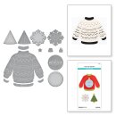 Spellbinders Stitched Christmas Sweater Etched Dies