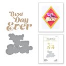 Spellbinders Glimmering Best Day Hot Foil Plate & Die Set