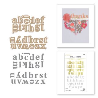 Spellbinders glimmer alphabet Hot Foil Plate & die Set