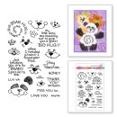 Spellbinders STAMPENDOUS KITTY HUGS FACES AND SENTIMENTS...