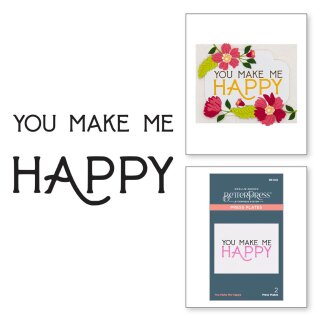Spellbinders You Make Me Happy Press Plate