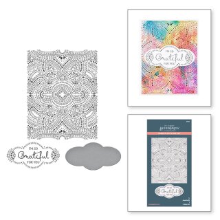 Spellbinders So Grateful for You Press Plate & Die Set