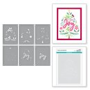 Spellbinders LLayered Joy Tree Stencils Schablone