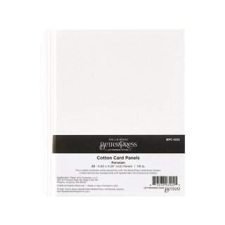 Spellbinders BetterPress 10.80 x14.00 cm Cotton Card, Porcelain