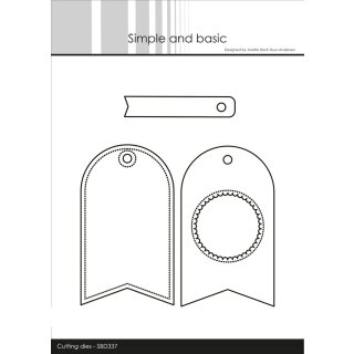 Stanzschablonen Cute Tags Cutting Dies