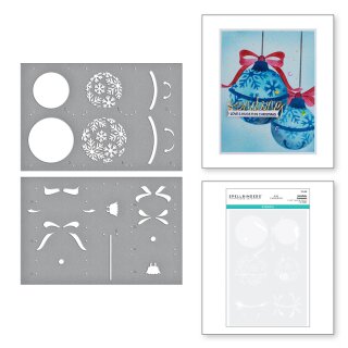 Spellbinders Snowflake Ornaments Stencil