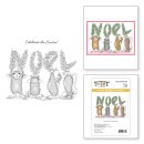Spellbinders NOEL CLING RUBBER STAMP SET FROM THE...