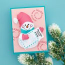 Spellbinders Snowman Hugs Faces & Sentiments Clear Stamps