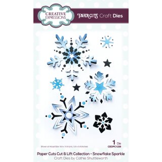 Cathie Shuttleworth Paper Cuts Cut & Lift Snowflake Sparkle