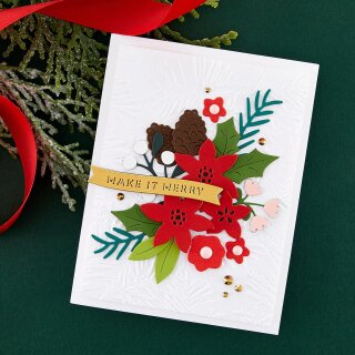 Spellbinders 3D Embossing Folder - Make It Merry In the Pines