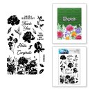 Simon Hurley WATERCOLOR FLOWER CLEAR STAMPS