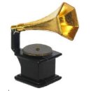 Grammophon Miniatur 30x50mm