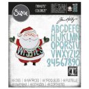 Sizzix Thinlits Die Set 49PK - Santa Greetings, Colorize...