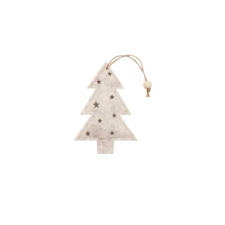 Glorex Filzhänger Baum mit Sternen Beige