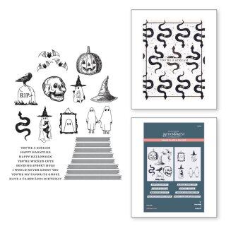 Spellbinders Halloween Icons Press Plate & Die Set