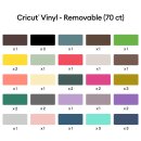 Cricut Premium Vinyl Removable 12x12 Inch Sampler Variety 70 Bogen