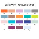 Cricut Premium Vinyl Removable 12x12 Inch Sampler Variety 70 Bogen