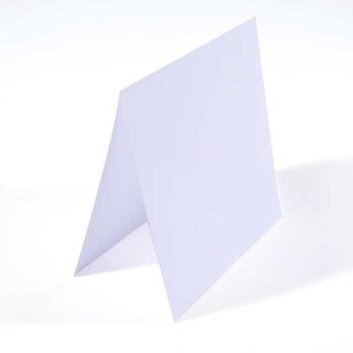 Faltkarten gefaltet 155x155mm zu 25 Stück Weiss