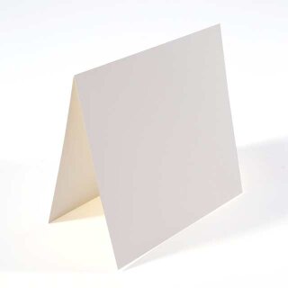 Faltkarten gefaltet 155x155mm zu 25 Stück Creme