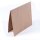 Faltkarten gefaltet 155x155mm zu 25 Stück Kraftbraun
