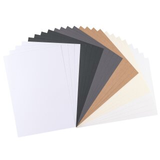 Cardstock smooth 216g, A4, 24 Bogen selbstklebend Neutral