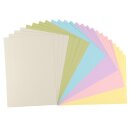 Cardstock smooth 216g, A4, 24 Bogen selbstklebend Pastell