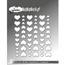 Enamel Hearts Transparent 54 Sticker Transparent