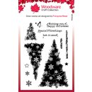 Clear Stamp Snowflake Trees Clear Stamps