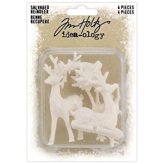 Tim Holtz Idea-ology Salvaged Reindeer 4 Stk Christmas 2023