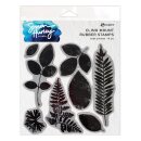 Simon Hurley create. Cling Mount Rubber Stamp Leaf Prints