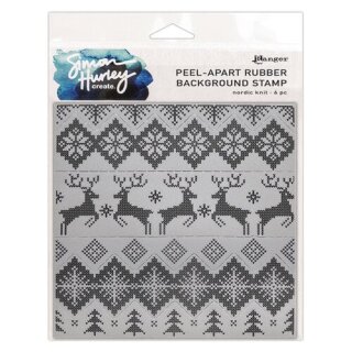 Ranger Ink - Simon Hurley - Cling Mounted Rubber Stamps - Nordic Knit