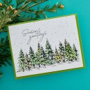Spellbinders Seasons Greetings Evergreens Press Plate & Die Set