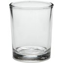 Teelichtglas H6,5xD4,5cm je Stücl