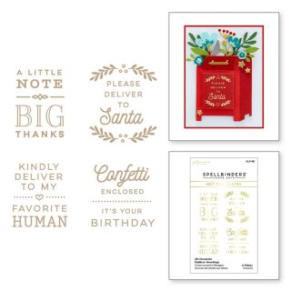 Spellbinders All-Occasion Mailbox Greetings Glimmer Hot Foil Plate